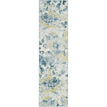 Safavieh Watercolor Power Loomed Accent Area Rug Ivory & Light Blue - 2 ft.-3 in. x 4 ft. WTC696B-24